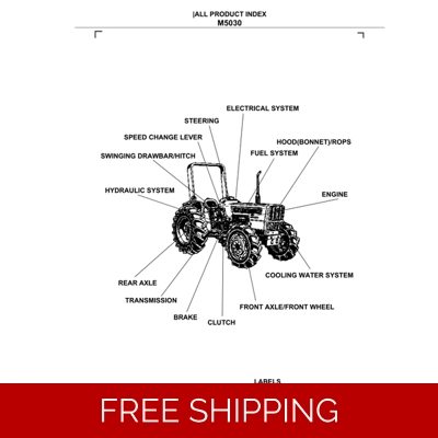 KUBOTA M5030 PARTS MANUAL